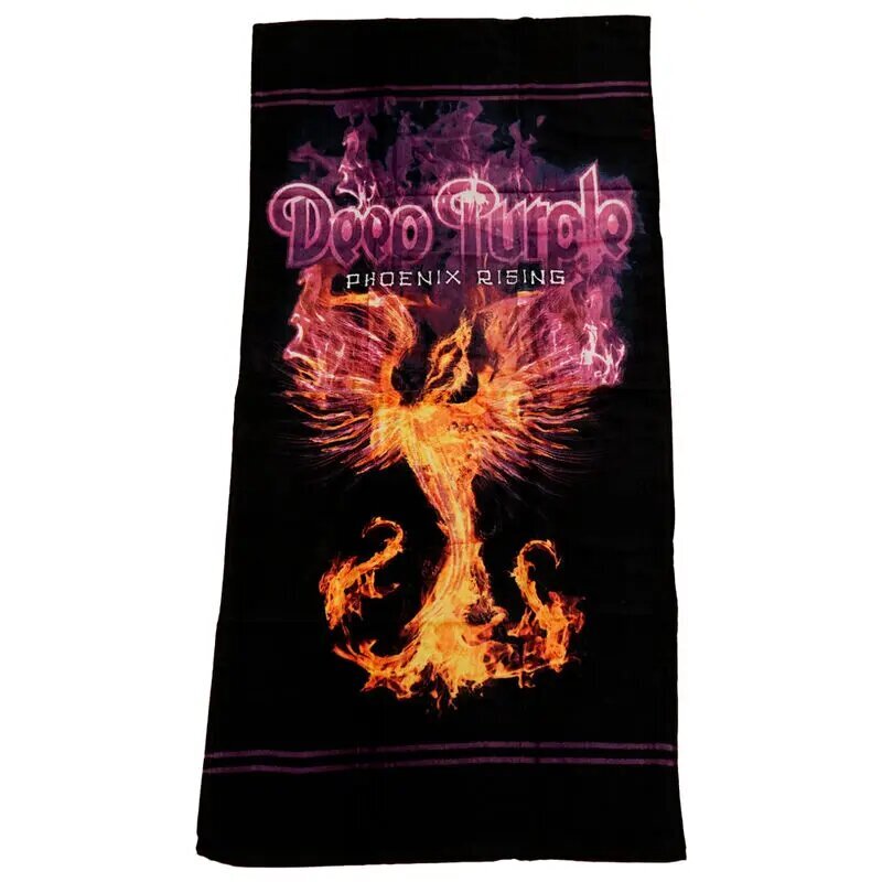 Deep Purple Phoenix Rising paplūdimio rankšluostis, 70x140 cm kaina ir informacija | Rankšluosčiai | pigu.lt