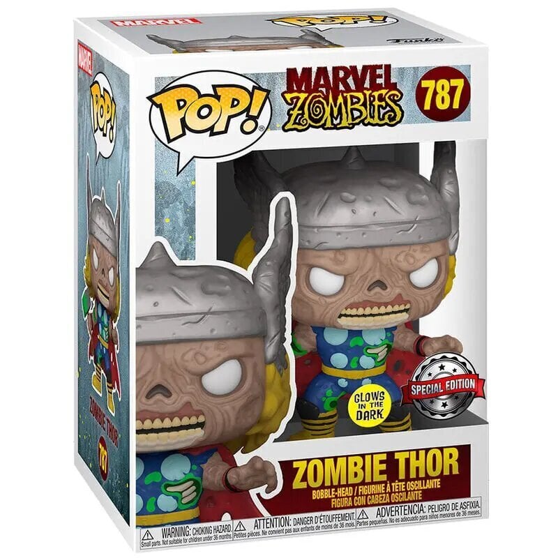 Funko POP! Marvel Zombies - Glow in the Dark Thor kaina ir informacija | Žaidėjų atributika | pigu.lt