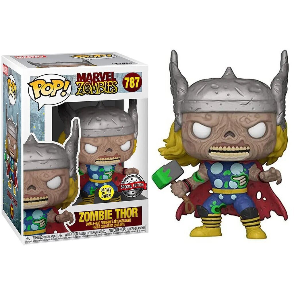 Funko POP! Marvel Zombies - Glow in the Dark Thor kaina ir informacija | Žaidėjų atributika | pigu.lt