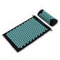 Akupresūrinis kilimėlis su pagalvėle Akumata, 73x43 cm, juodas/mėlynas kaina ir informacija | Masažo reikmenys | pigu.lt