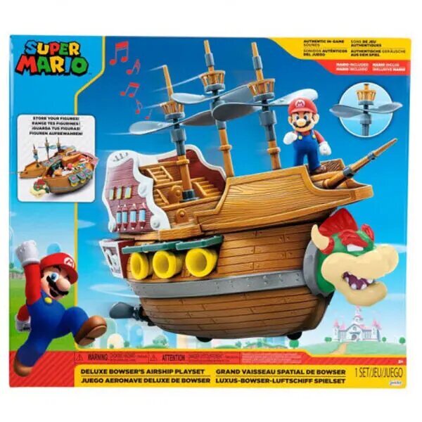 Žaidimų rinkinys Jakks Pacific Super Mario Deluxe Aeronave Bowser kaina ir informacija | Žaislai berniukams | pigu.lt