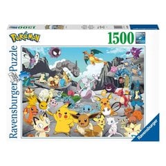 2D-пазл 1500 элементов Pokemon Classic цена и информация | Пазлы | pigu.lt