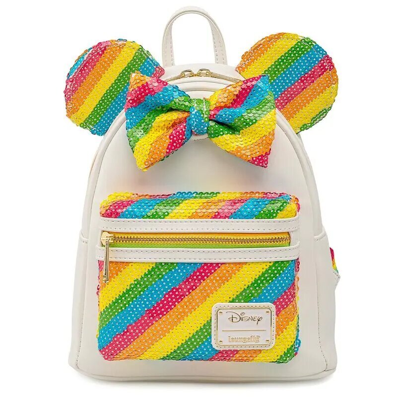Vaikiška kuprinė Loungefly Disney Pelytė Minė (Minnie) Rainbow цена и информация | Kuprinės ir krepšiai | pigu.lt