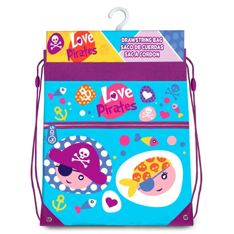 Mokyklinis krepšys Love Pirates, 41cm kaina ir informacija | Kuprinės mokyklai, sportiniai maišeliai | pigu.lt