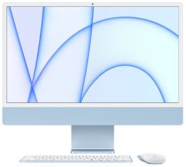 Стационарный компьютер iMac 2021 Retina 4.5K 24" - M1 7C GPU / 8ГБ / 256 SSD (Обновлённый, состояние как новый) цена и информация | Stacionarūs kompiuteriai | pigu.lt