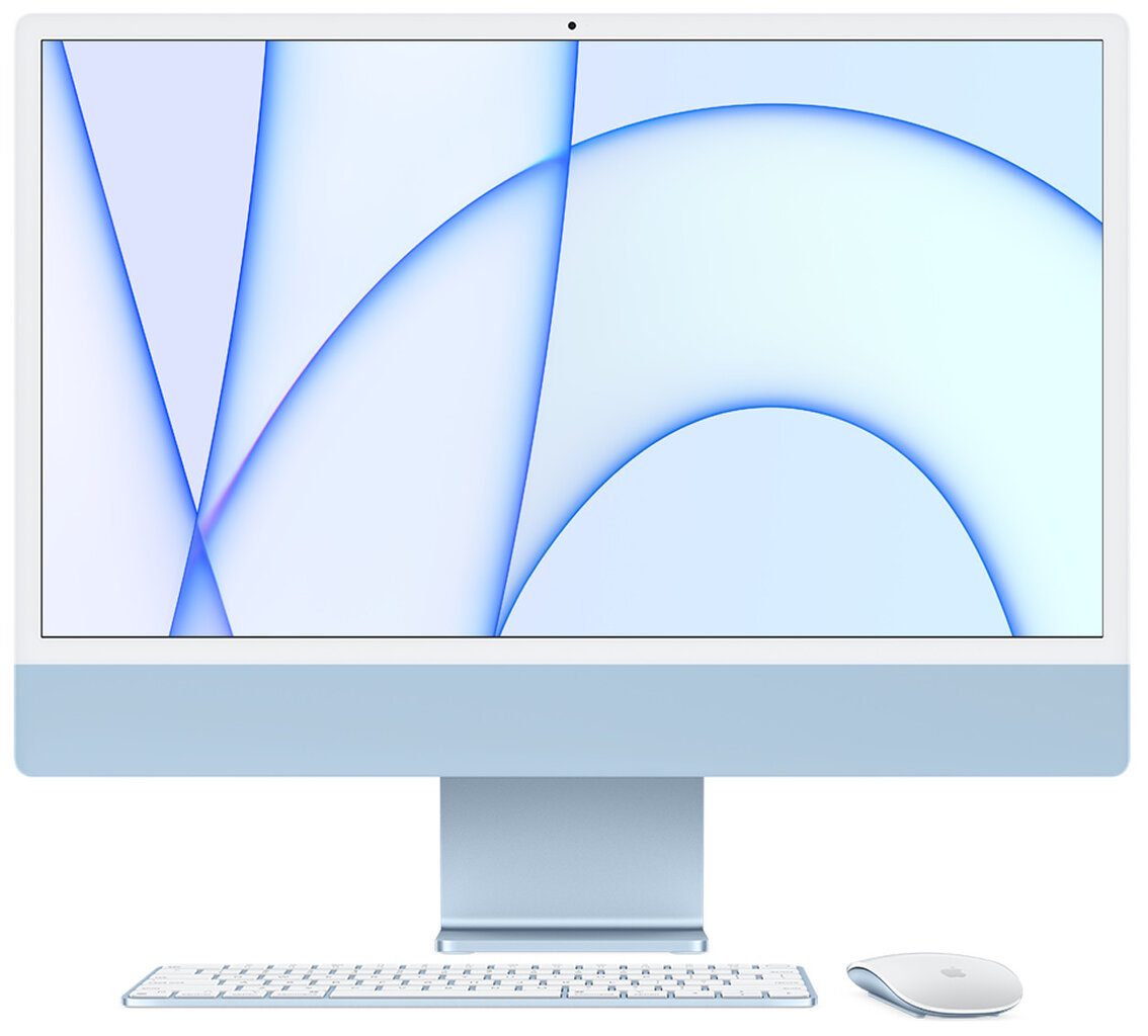 iMac 2021 Retina 4.5K 24" M1 7C GPU 8GB 256 SSD цена и информация | Stacionarūs kompiuteriai | pigu.lt