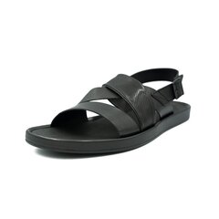 Мужские сандалии Nicolo Ferretti DXS40RN1185, цвет черный цена и информация | Мужские шлепанцы, босоножки | pigu.lt