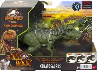 Dinozauro figūrėlė Ceratosaurus Mattel Jurassic World HCL92 kaina ir informacija | Žaislai berniukams | pigu.lt