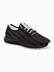 кроссовки в сеточку - черный v8 om-foks-0117 цена и информация | Мужские ботинки | pigu.lt