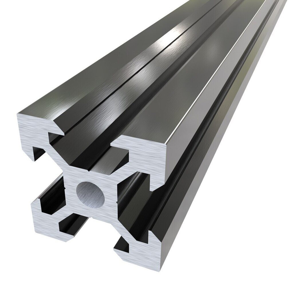 Anoduoto aliuminio profilis OpenBuilds, V-Slot 2020, 250mm, juodas kaina ir informacija | Sujungimo profiliai | pigu.lt