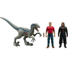 Figūrėlių rinkinys Owen & Velociraptor Blue Mattel Jurassic World GWN25 цена и информация | Игрушки для мальчиков | pigu.lt