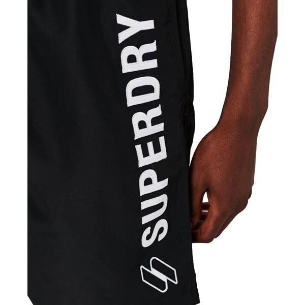 Šortai vyrams Superdry M3010187A02A, juodi цена и информация | Vyriški šortai | pigu.lt