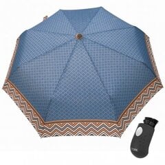 Pusiau automatinis skėtis moterims Stork PD01-1, mėlynas kaina ir informacija | Moteriški skėčiai | pigu.lt