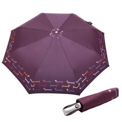 Pusiau automatinis skėtis moterims DA321-1, violetinis kaina ir informacija | Moteriški skėčiai | pigu.lt
