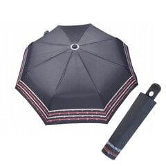 Pusiau automatinis skėtis moterims Stork PD01-10, juodas kaina ir informacija | Moteriški skėčiai | pigu.lt
