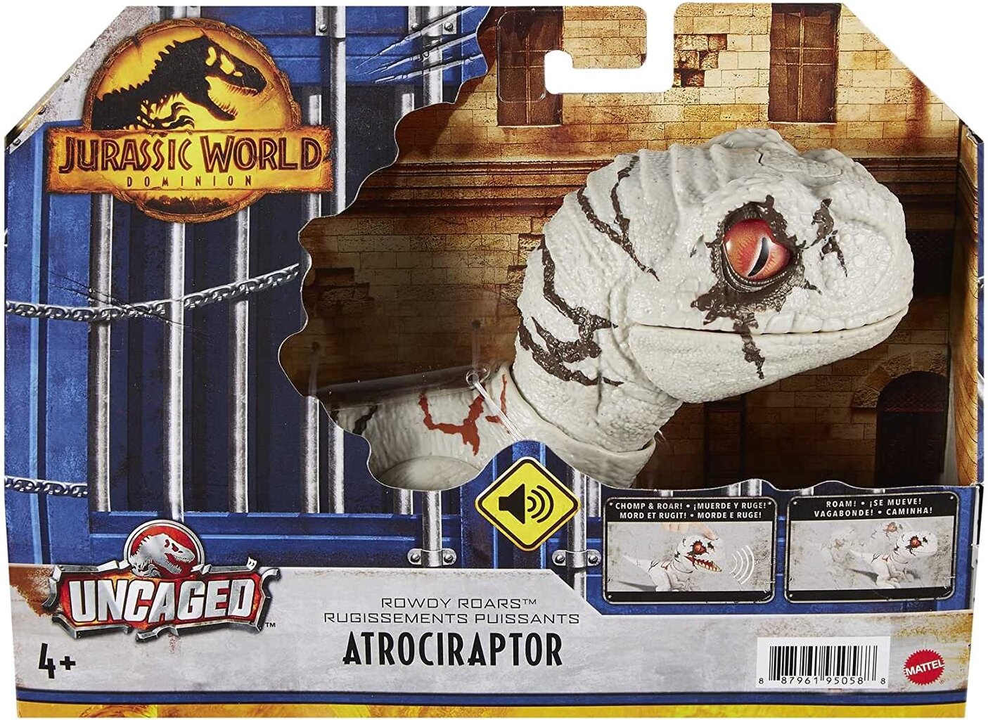 Dinozauro figūrėlė Mažylis Atrociraptor Ghost Mattel Jurassic World GWY57 kaina ir informacija | Žaislai berniukams | pigu.lt