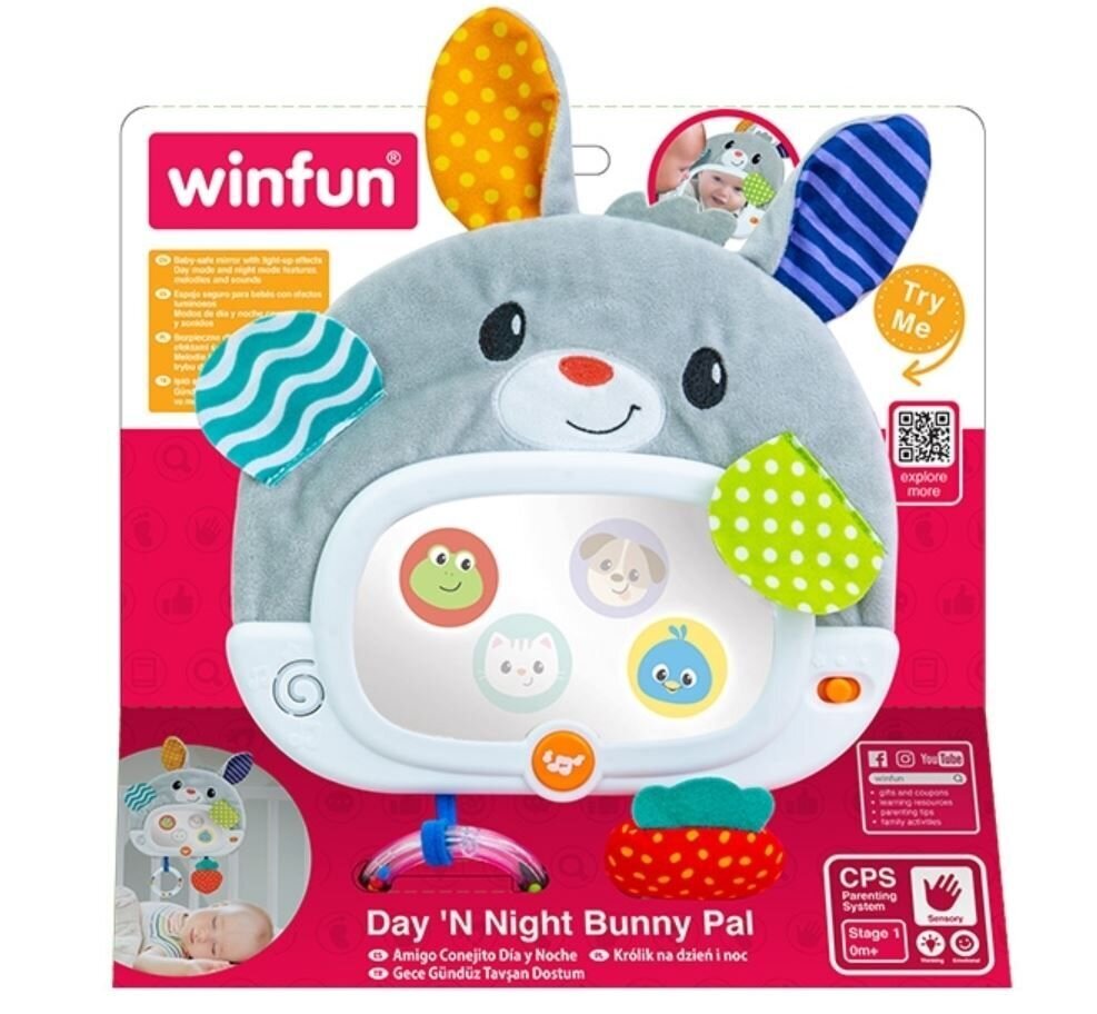 Interaktyvus veidrodėlis Winfun Zuikis kaina ir informacija | Žaislai kūdikiams | pigu.lt