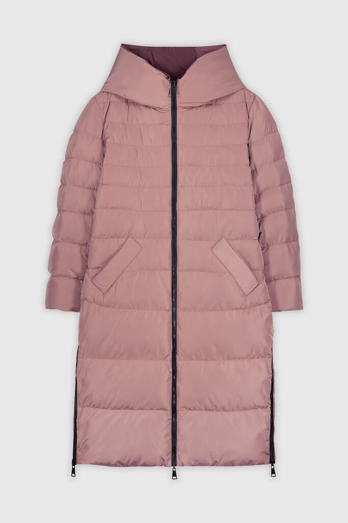 Rino&Pelle dvipusis moteriškas žieminis paltas KEILA, rožinė-bordo raudona kaina ir informacija | Paltai moterims | pigu.lt