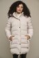 Rino&Pelle moteriškas žieminis paltas NUSA, natūralios baltos spalvos kaina ir informacija | Paltai moterims | pigu.lt
