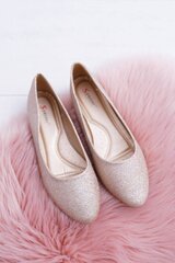 Glitter Gold Tiffy balerinos 7418-H цена и информация | Женские туфли | pigu.lt