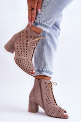 Aulinukai moterims Maciejka BSB25752.2681, rudi kaina ir informacija | Aulinukai, ilgaauliai batai moterims | pigu.lt