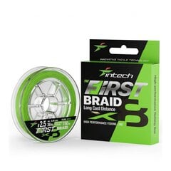 Плетеная леска Intech First Braid X8 Green 150м цена и информация | Лески | pigu.lt