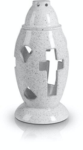 Keramikinė žvakidė į kapines be įdėklo, 29 cm kaina ir informacija | Kapų žvakės | pigu.lt