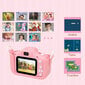 Vaikiškas fotoaparatas Vienaragis 40Mpx su SD kortele 32GB , rožinis цена и информация | Skaitmeniniai fotoaparatai | pigu.lt