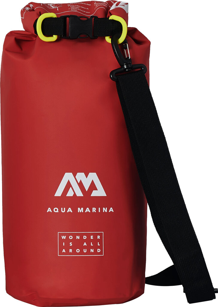 Vandeniui atsparus maišas Aqua Marina Dry Bag 10l, raudonas kaina ir informacija | Irklentės, vandens slidės ir atrakcionai | pigu.lt