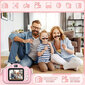 Vaikiškas fotoaparatas Monstriukas 40Mpx su SD kortele 32GB, rožinis цена и информация | Skaitmeniniai fotoaparatai | pigu.lt