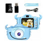 Vaikiškas fotoaparatas Monstriukas 40Mpx su SD kortele 32GB, mėlynas цена и информация | Skaitmeniniai fotoaparatai | pigu.lt