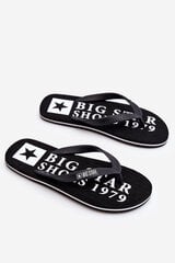 Big zoe big star  for men's black kk174361 KK174361 цена и информация | Мужские шлепанцы, босоножки | pigu.lt