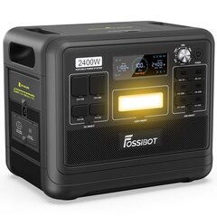 Портативная электростанция FOSSiBOT F2400, 2048Wh/640000mAh LiFePO4 Battery, 2400W(4600W Peak) цена и информация | Источник питания | pigu.lt