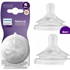 Buteliuko žindukai Philips Avent Natural SCY966/02 Response, 6 mėn+ цена и информация | Бутылочки и аксессуары | pigu.lt