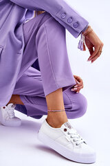 Sportiniai batai moterims Cross Jeans, balti kaina ir informacija | Sportiniai bateliai, kedai moterims | pigu.lt