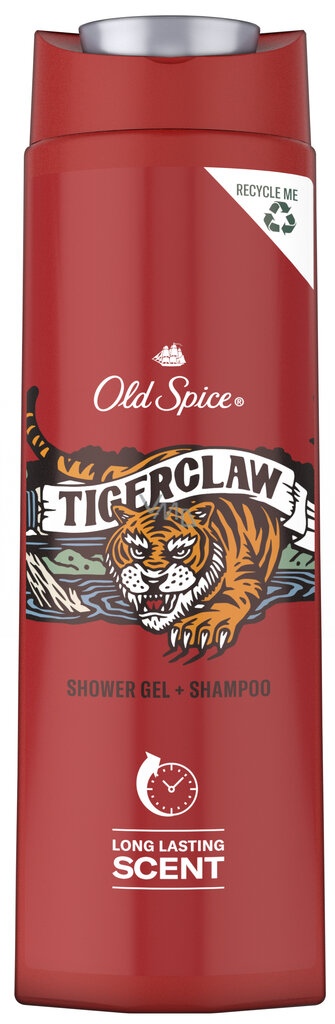 Dušo gelis Old Spice Tiger Claw, 400 ml kaina ir informacija | Dušo želė, aliejai | pigu.lt