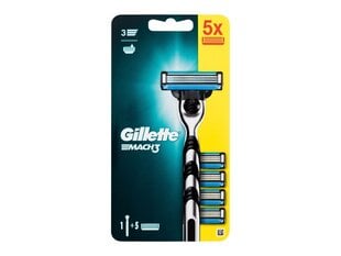 Skustuvo rinkinys Gillette Mach3 vyrams, 1 vnt. kaina ir informacija | Skutimosi priemonės ir kosmetika | pigu.lt