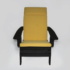 Sodo kėdė DM Grill, juoda/geltona kaina ir informacija | Lauko kėdės, foteliai, pufai | pigu.lt