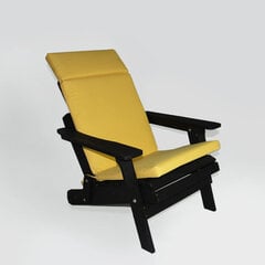 Sodo kėdė DM Grill, juoda/geltona kaina ir informacija | Lauko kėdės, foteliai, pufai | pigu.lt