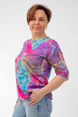Блузка трикотажная с узором цена и информация | Женские блузки, рубашки | pigu.lt
