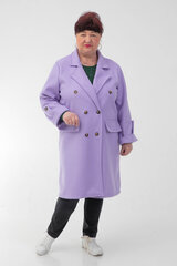 Paltas moterims Dora Moda, violetinis kaina ir informacija | Paltai moterims | pigu.lt