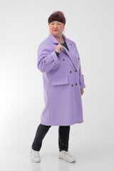 Paltas moterims Dora Moda, violetinis kaina ir informacija | Paltai moterims | pigu.lt