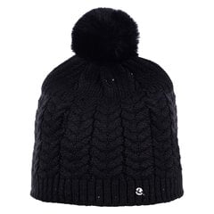 Luhta moteriška žieminė kepurė, juoda kaina ir informacija | Kepurės moterims | pigu.lt