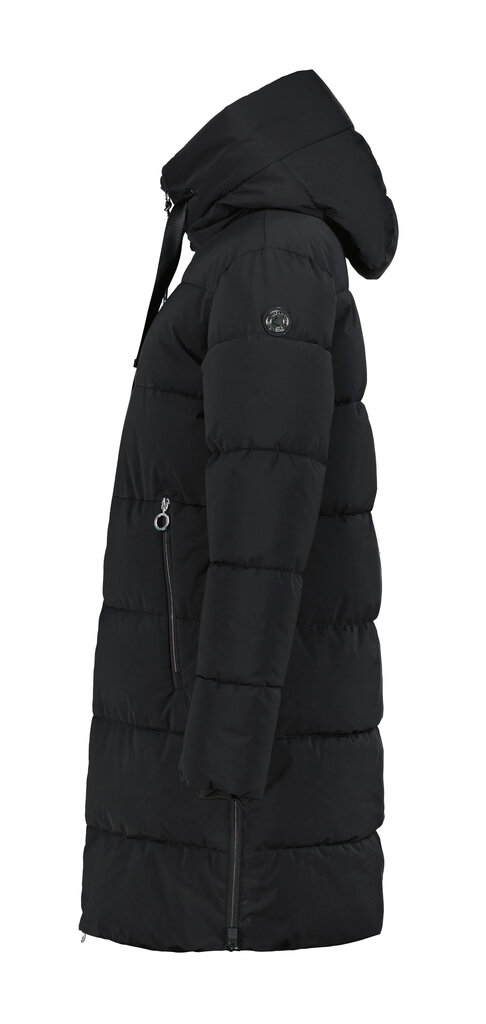 Luhta moteriška ilga žieminė striukė HELLANMAA, juoda цена и информация | Striukės moterims | pigu.lt