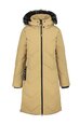 Luhta moteriškas žieminis paltas HELLESBY, smėlio spalvos