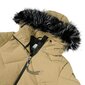 Luhta moteriškas žieminis paltas HELLESBY, smėlio spalvos kaina ir informacija | Striukės moterims | pigu.lt