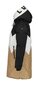 Luhta moteriška ilga žieminė striukė HALIVAARA, smėlio-balta-juoda kaina ir informacija | Striukės moterims | pigu.lt