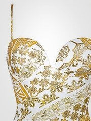 Maryan Mehlhorn цельный купальник с литыми чашечками "Orient White - Gold Ornament Print" цена и информация | Купальники | pigu.lt