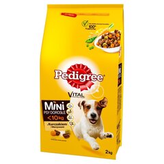 Pedigree Vital Protection mažų veislių suaugusiems šunims su vištiena ir daržovėmis, 2 kg kaina ir informacija | Sausas maistas šunims | pigu.lt