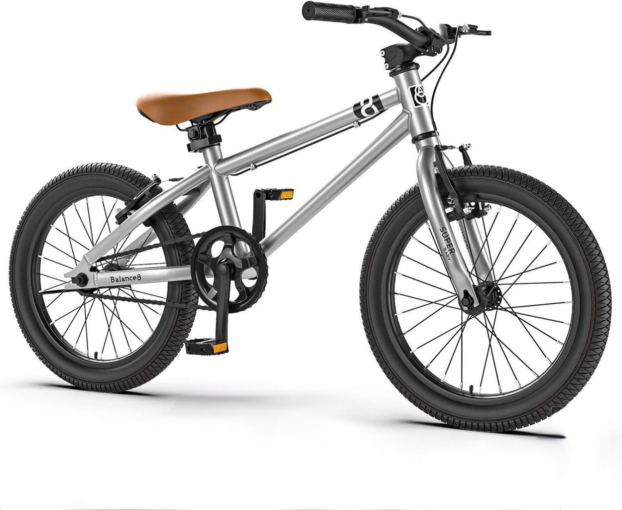 BMX dviratis Aoli 20", pilkas цена и информация | Dviračiai | pigu.lt